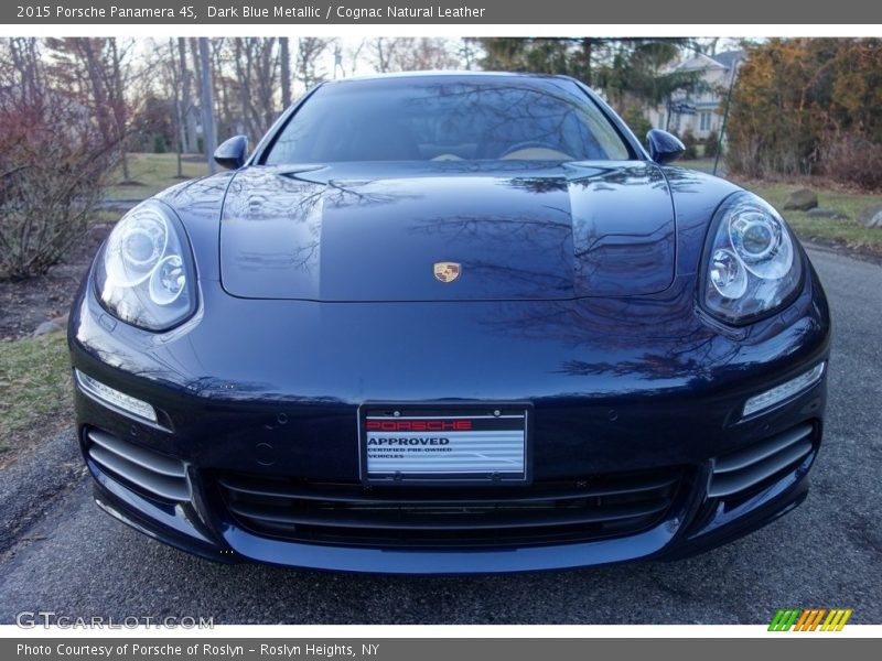 Dark Blue Metallic / Cognac Natural Leather 2015 Porsche Panamera 4S