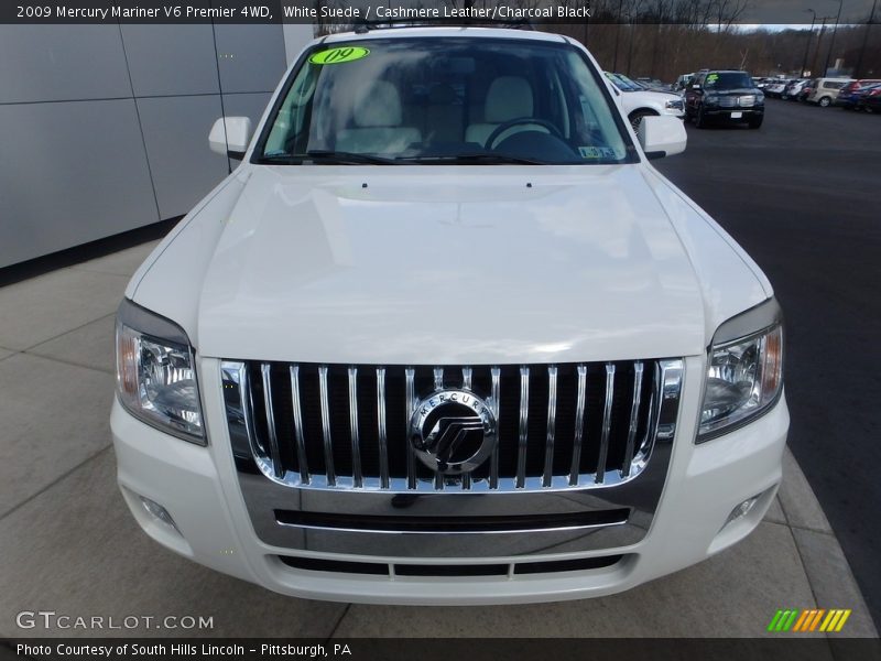 White Suede / Cashmere Leather/Charcoal Black 2009 Mercury Mariner V6 Premier 4WD