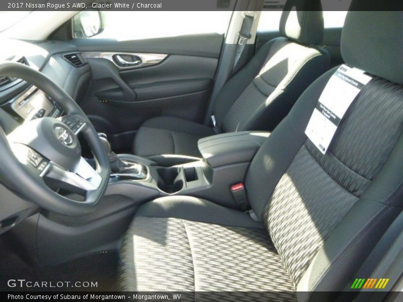 Glacier White / Charcoal 2017 Nissan Rogue S AWD