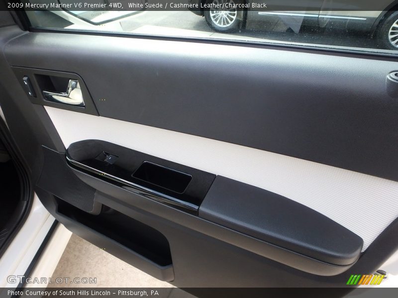 White Suede / Cashmere Leather/Charcoal Black 2009 Mercury Mariner V6 Premier 4WD