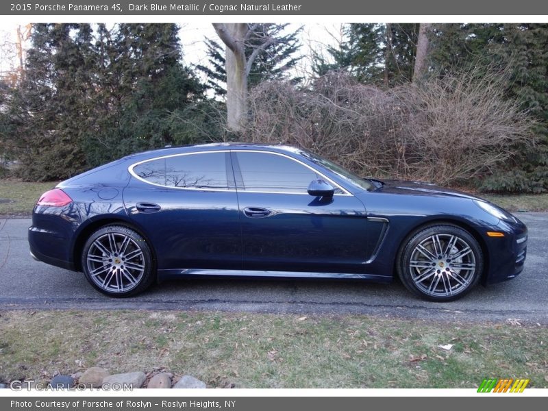 Dark Blue Metallic / Cognac Natural Leather 2015 Porsche Panamera 4S