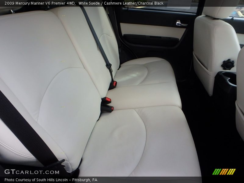 White Suede / Cashmere Leather/Charcoal Black 2009 Mercury Mariner V6 Premier 4WD