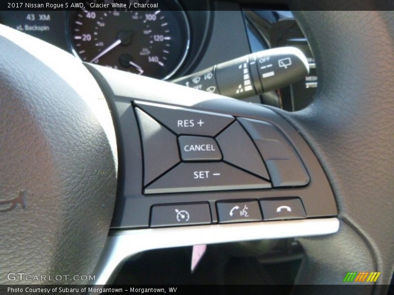 Glacier White / Charcoal 2017 Nissan Rogue S AWD
