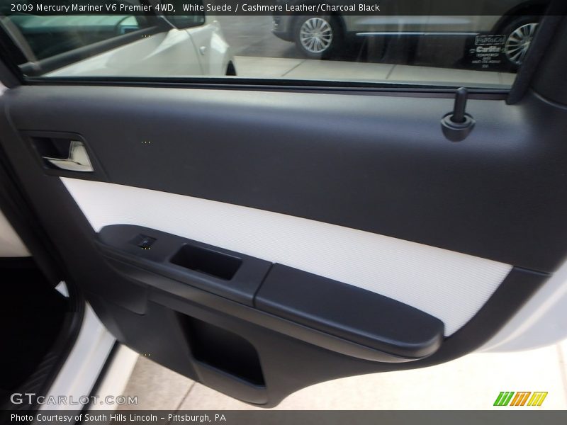 White Suede / Cashmere Leather/Charcoal Black 2009 Mercury Mariner V6 Premier 4WD