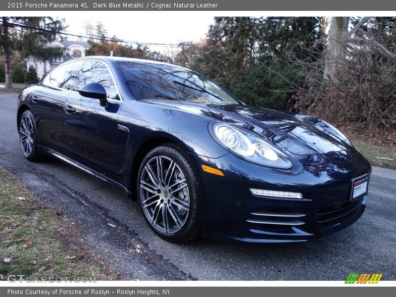 Dark Blue Metallic / Cognac Natural Leather 2015 Porsche Panamera 4S