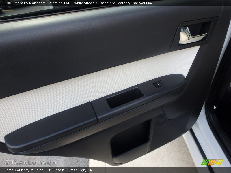 White Suede / Cashmere Leather/Charcoal Black 2009 Mercury Mariner V6 Premier 4WD