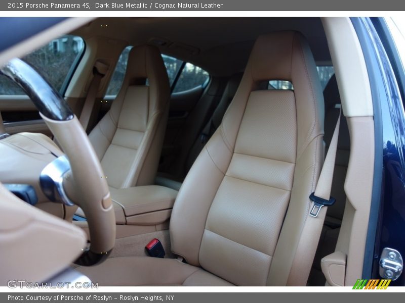 Dark Blue Metallic / Cognac Natural Leather 2015 Porsche Panamera 4S