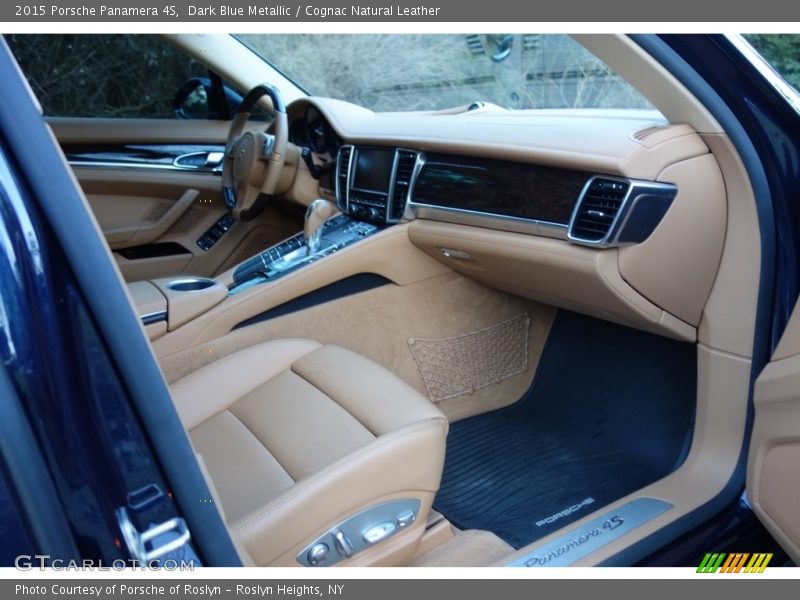Dark Blue Metallic / Cognac Natural Leather 2015 Porsche Panamera 4S