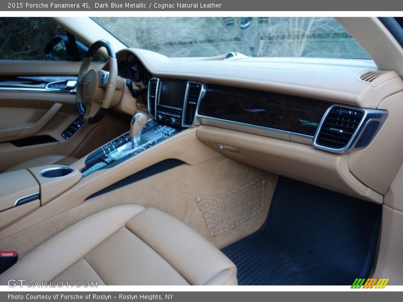 Dark Blue Metallic / Cognac Natural Leather 2015 Porsche Panamera 4S