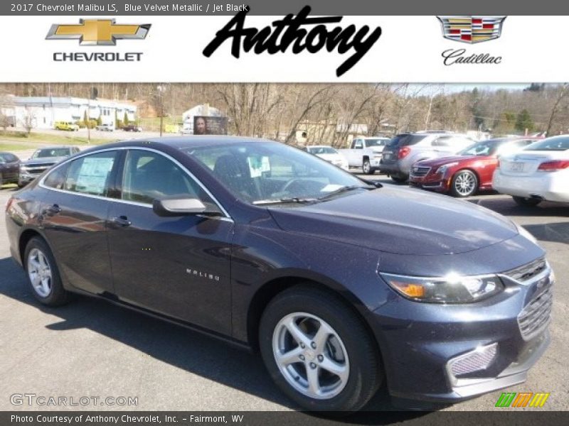 Blue Velvet Metallic / Jet Black 2017 Chevrolet Malibu LS