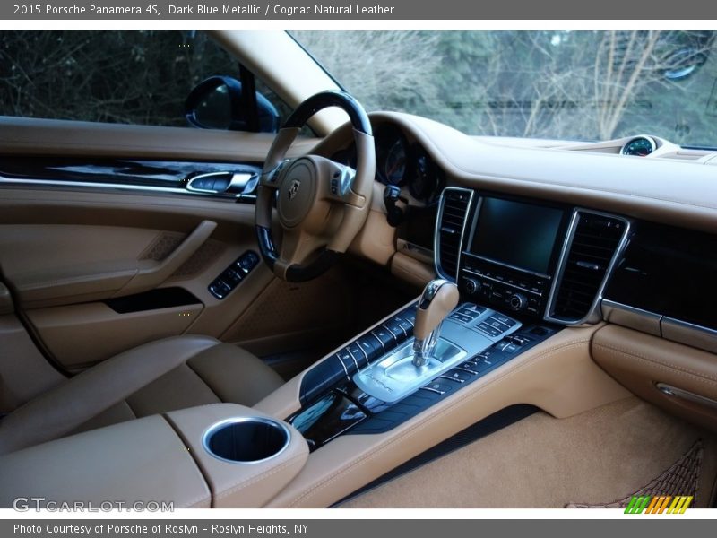 Dark Blue Metallic / Cognac Natural Leather 2015 Porsche Panamera 4S