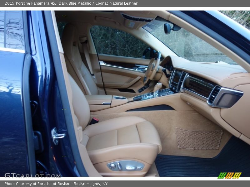 Dark Blue Metallic / Cognac Natural Leather 2015 Porsche Panamera 4S