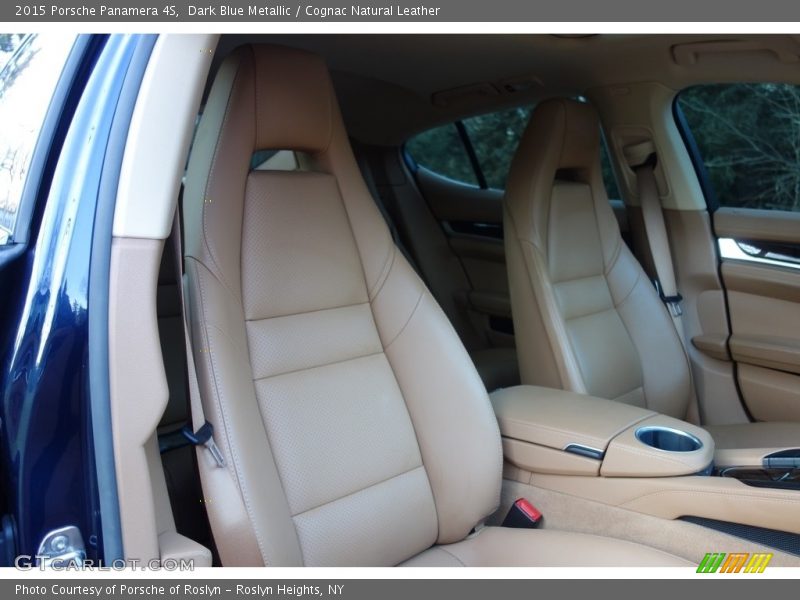 Dark Blue Metallic / Cognac Natural Leather 2015 Porsche Panamera 4S