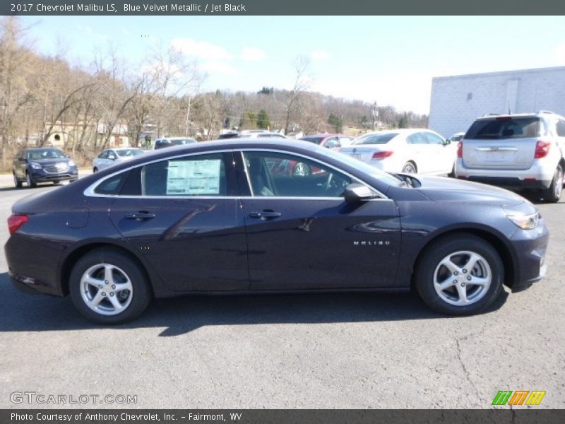 Blue Velvet Metallic / Jet Black 2017 Chevrolet Malibu LS