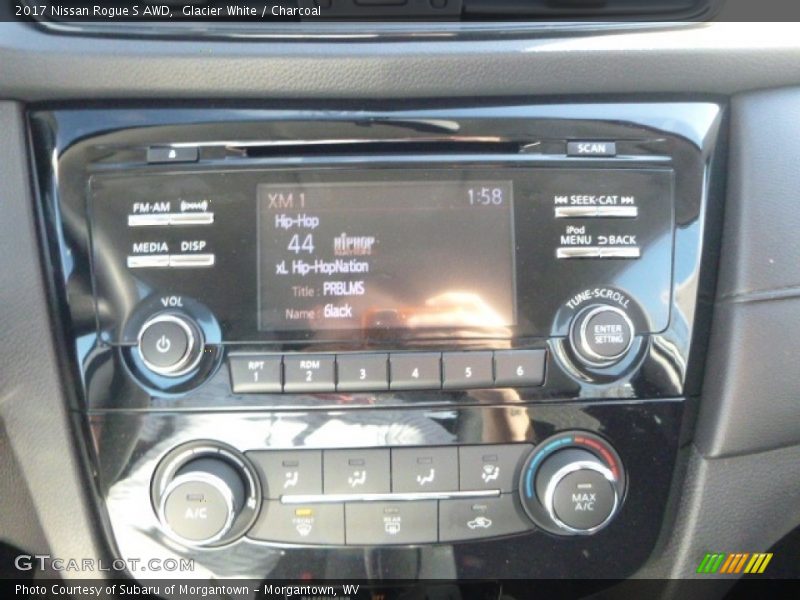 Glacier White / Charcoal 2017 Nissan Rogue S AWD