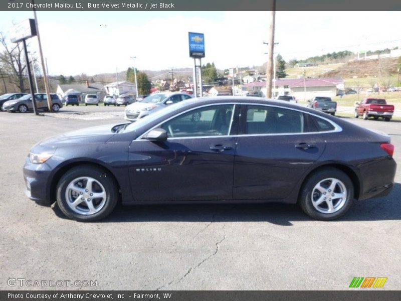 Blue Velvet Metallic / Jet Black 2017 Chevrolet Malibu LS