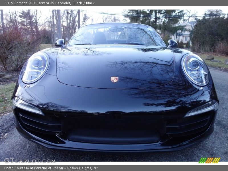 Black / Black 2015 Porsche 911 Carrera 4S Cabriolet
