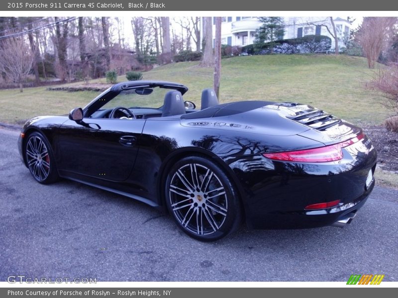 Black / Black 2015 Porsche 911 Carrera 4S Cabriolet