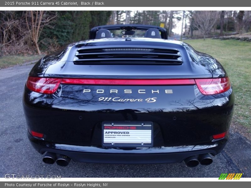 Black / Black 2015 Porsche 911 Carrera 4S Cabriolet