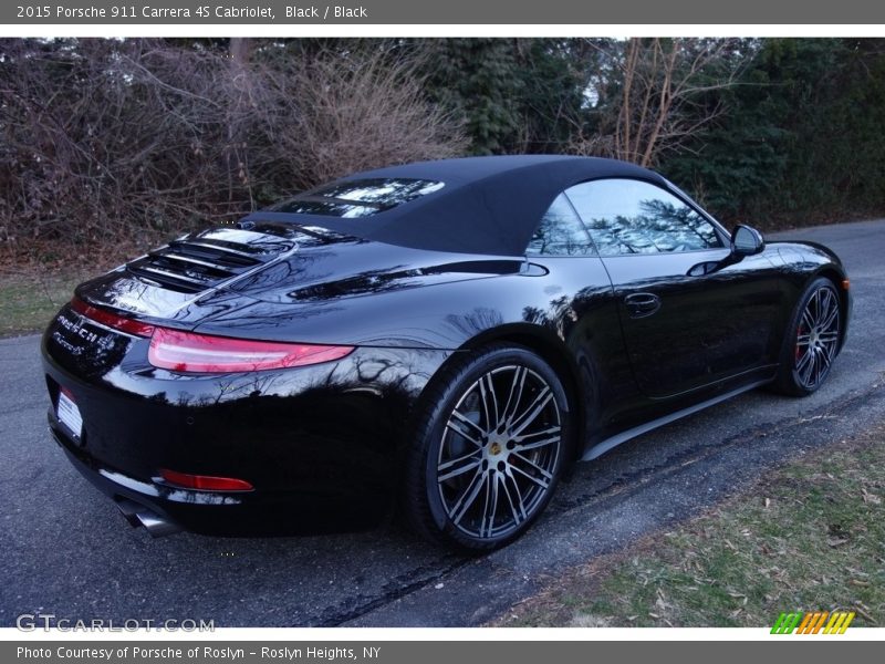 Black / Black 2015 Porsche 911 Carrera 4S Cabriolet