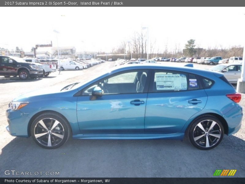 Island Blue Pearl / Black 2017 Subaru Impreza 2.0i Sport 5-Door