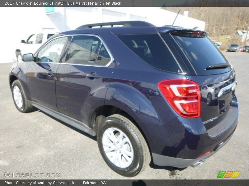 Blue Velvet Metallic / Jet Black 2017 Chevrolet Equinox LT AWD