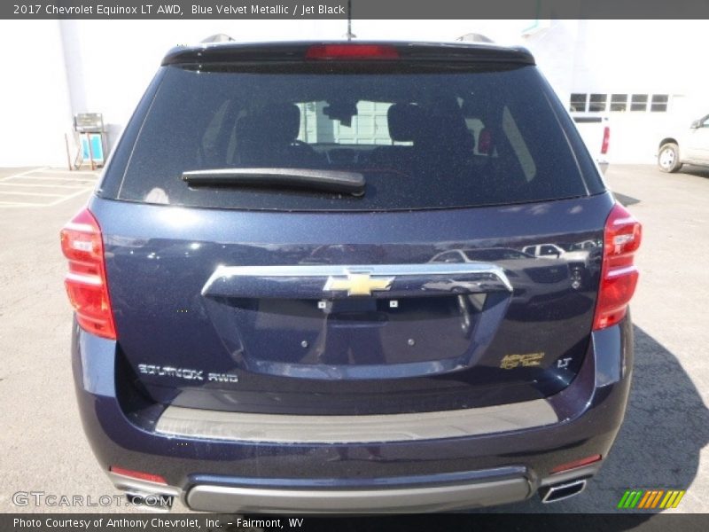Blue Velvet Metallic / Jet Black 2017 Chevrolet Equinox LT AWD