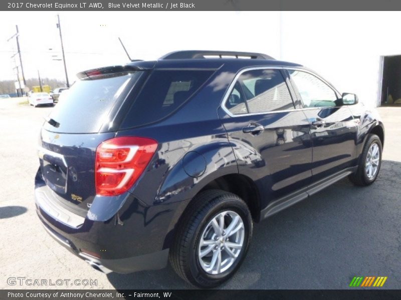 Blue Velvet Metallic / Jet Black 2017 Chevrolet Equinox LT AWD