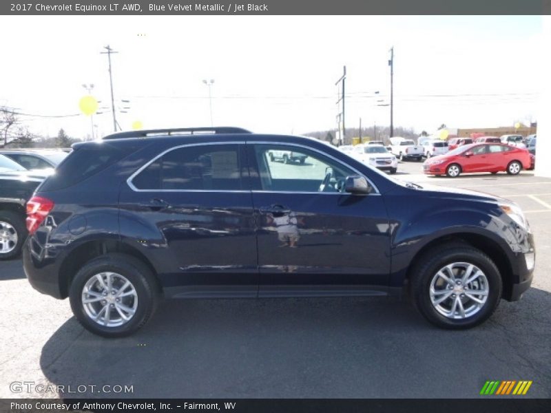 Blue Velvet Metallic / Jet Black 2017 Chevrolet Equinox LT AWD