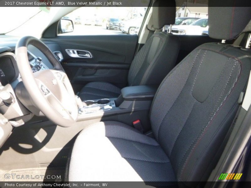 Blue Velvet Metallic / Jet Black 2017 Chevrolet Equinox LT AWD