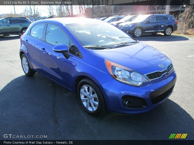 Electronic Blue / Black 2013 Kia Rio EX 5-Door