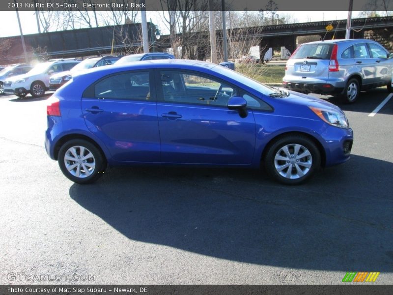 Electronic Blue / Black 2013 Kia Rio EX 5-Door
