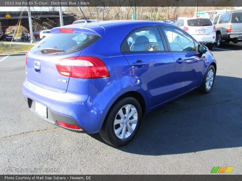 Electronic Blue / Black 2013 Kia Rio EX 5-Door
