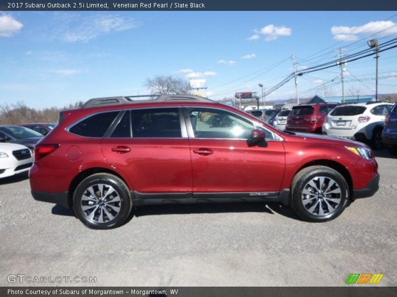 Venetian Red Pearl / Slate Black 2017 Subaru Outback 2.5i Limited