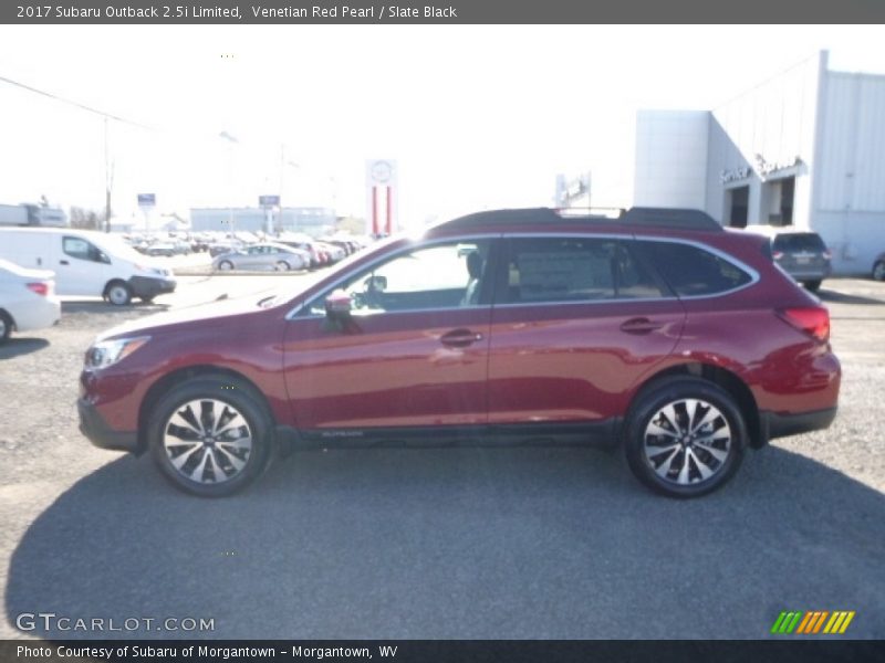 Venetian Red Pearl / Slate Black 2017 Subaru Outback 2.5i Limited