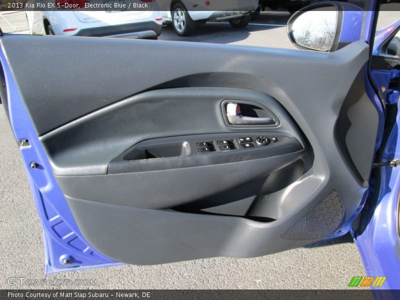 Electronic Blue / Black 2013 Kia Rio EX 5-Door