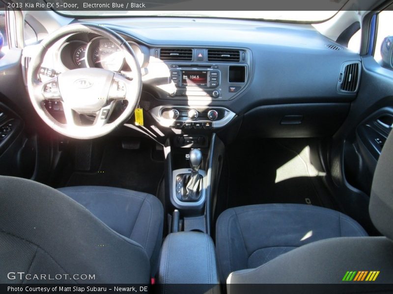 Electronic Blue / Black 2013 Kia Rio EX 5-Door