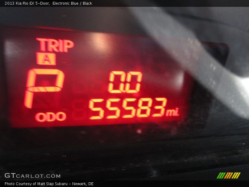 Electronic Blue / Black 2013 Kia Rio EX 5-Door