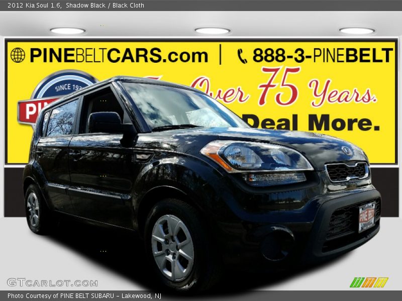 Shadow Black / Black Cloth 2012 Kia Soul 1.6