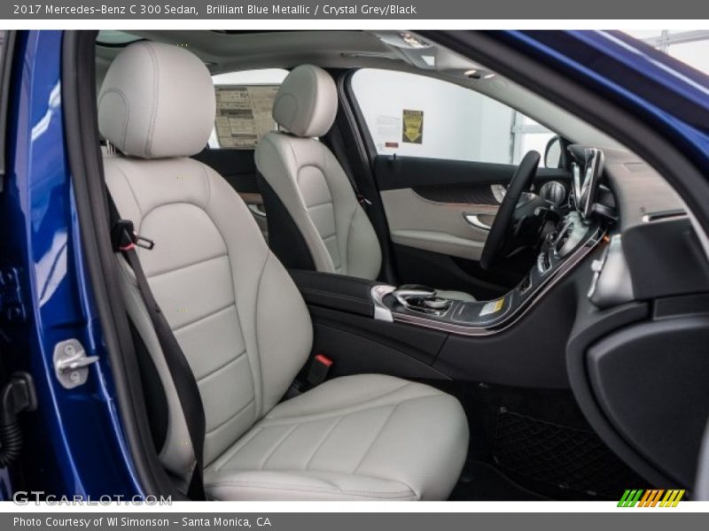 Brilliant Blue Metallic / Crystal Grey/Black 2017 Mercedes-Benz C 300 Sedan