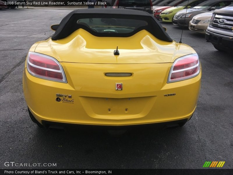 Sunburst Yellow / Black 2008 Saturn Sky Red Line Roadster