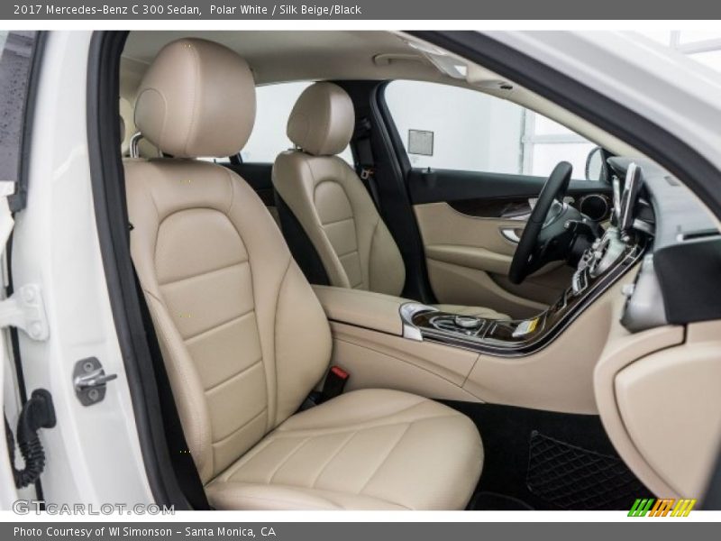 Polar White / Silk Beige/Black 2017 Mercedes-Benz C 300 Sedan