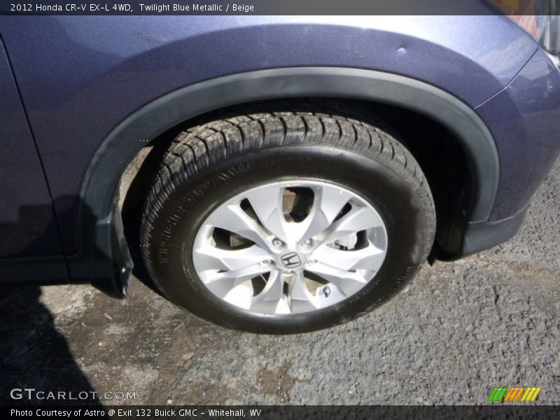 Twilight Blue Metallic / Beige 2012 Honda CR-V EX-L 4WD
