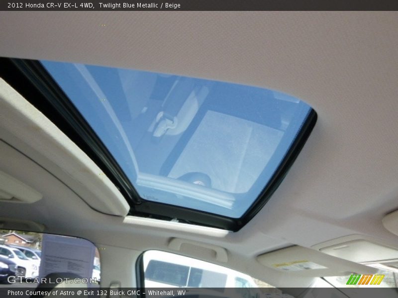 Twilight Blue Metallic / Beige 2012 Honda CR-V EX-L 4WD