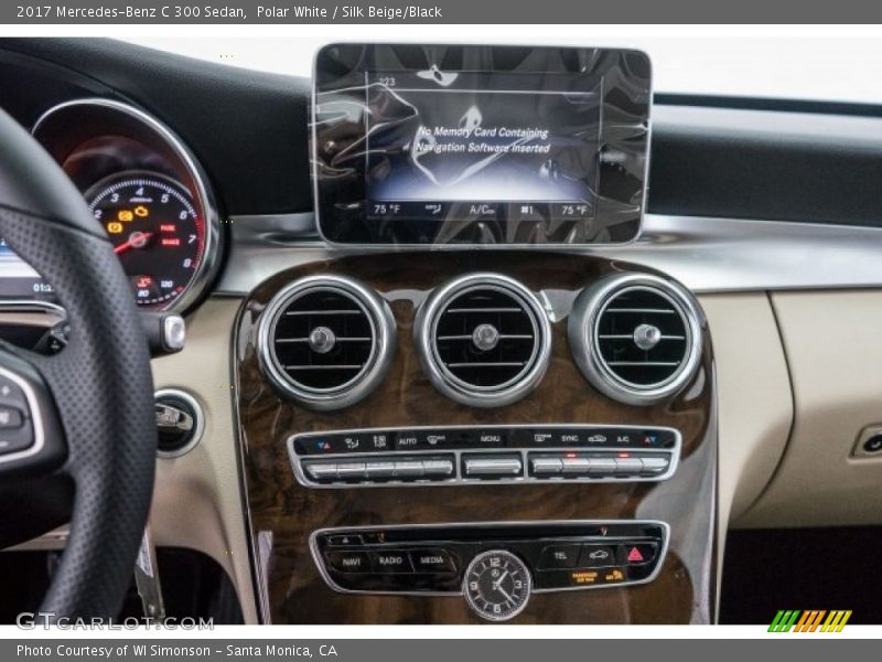Polar White / Silk Beige/Black 2017 Mercedes-Benz C 300 Sedan
