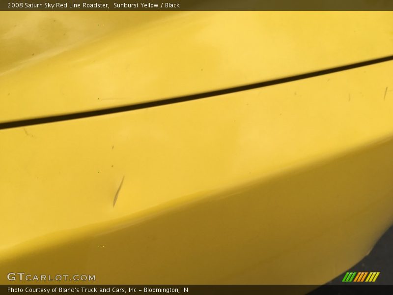 Sunburst Yellow / Black 2008 Saturn Sky Red Line Roadster