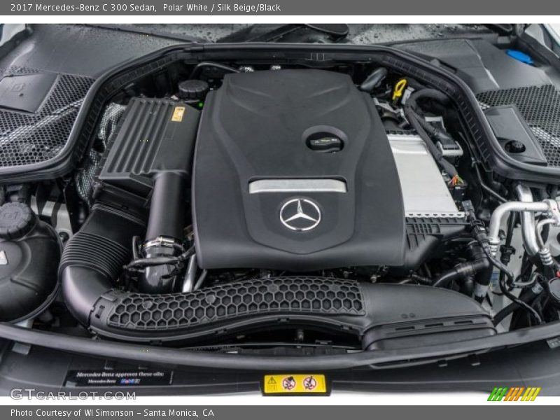 Polar White / Silk Beige/Black 2017 Mercedes-Benz C 300 Sedan
