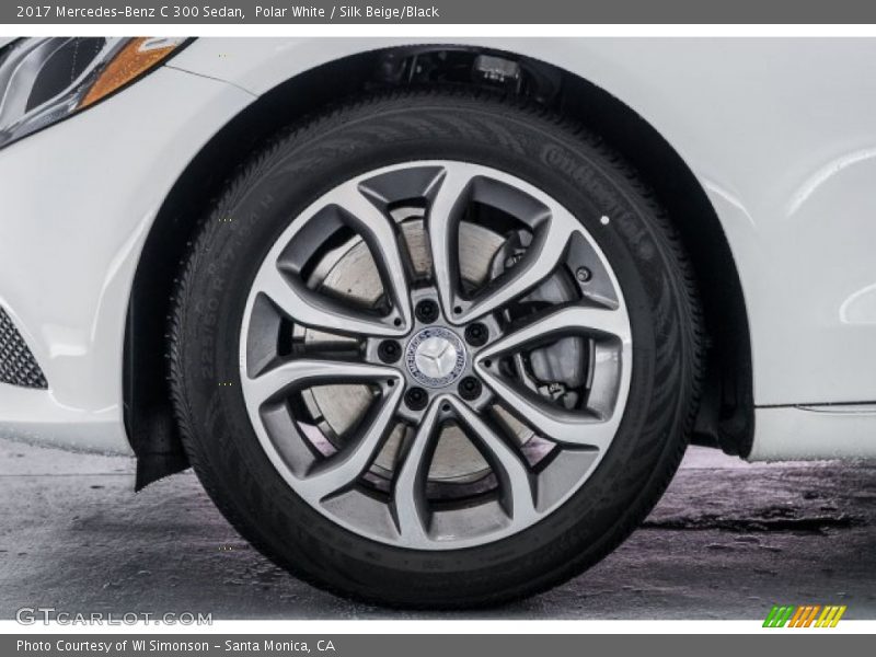 Polar White / Silk Beige/Black 2017 Mercedes-Benz C 300 Sedan