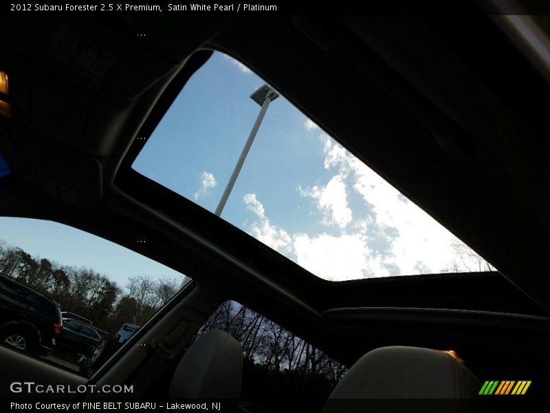 Satin White Pearl / Platinum 2012 Subaru Forester 2.5 X Premium