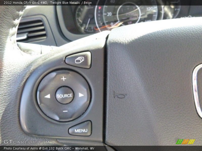 Twilight Blue Metallic / Beige 2012 Honda CR-V EX-L 4WD
